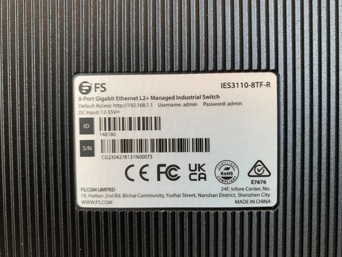 FS-COM IES3110-8TF-R 8 Port Gigabit Ethernet Industriel - Photo 5/8