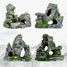 Simulation Aquarium Mountain Resin Stone Artificial Tree Bridge Rockery