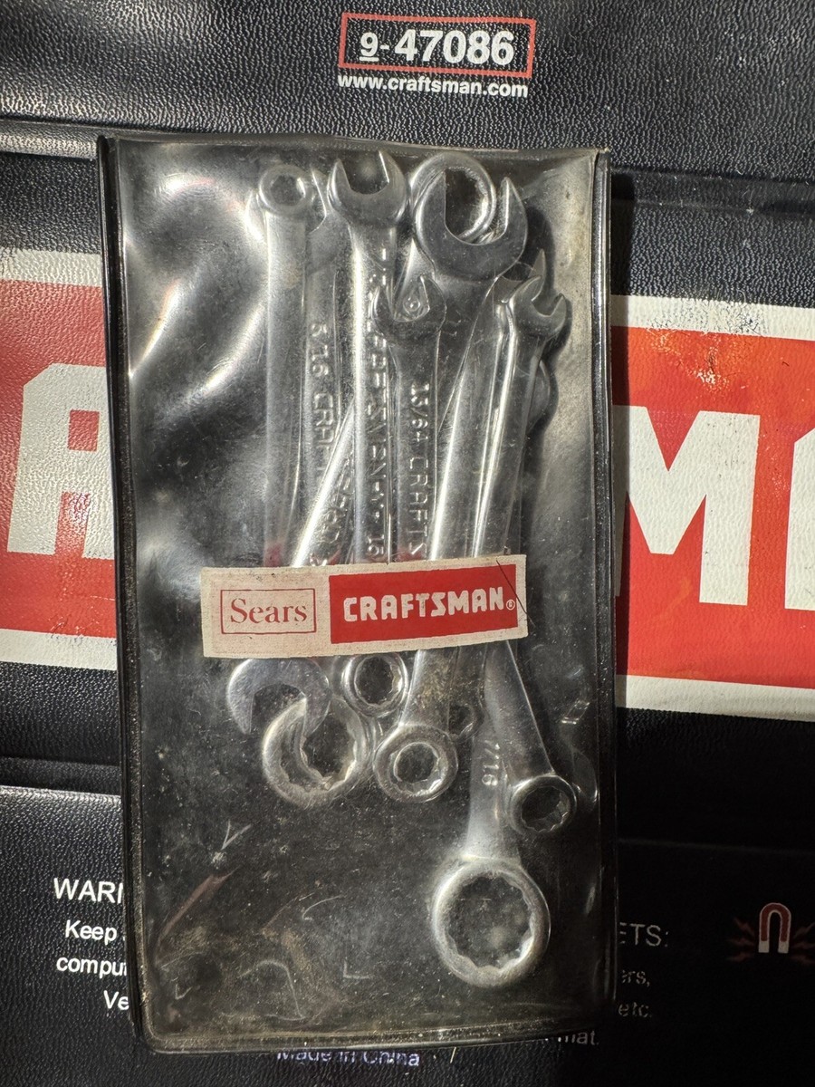 Sears Craftsman USA Nos 43441 10pc Combination Ignition Wrench Set