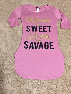 Juniors Miss Popular Brand Kinda Sweet Lotta Salvage Shirt Size Small New