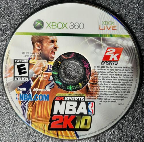 NBA 2K10 (Microsoft Xbox 360) - disque seulement - Photo 1/1