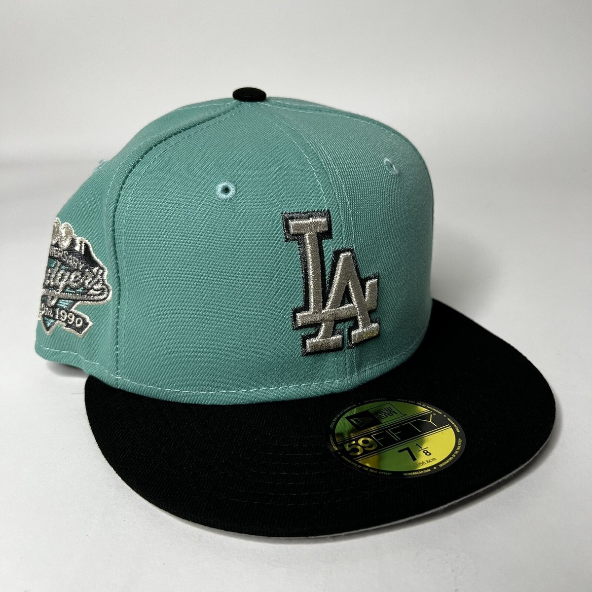 New Era LA Dodgers Two Tone Mint Green Black 59FIFTY Fitted New Era LA Dodgers Two Tone Mint Green Black 59FIFTY Fitted