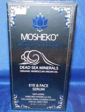 MOSHEKO ELEVATE Eye & Face Anti-Aging SERUM  Dead Sea Minerals NEW SEALED 399.99