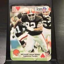 1992 Sport Decks Team NFL Star Cards Playing Cards Michael Dean Perry #4H