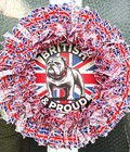 Patriotic wreath, Union Jack wreath, British Bull dog door decoration 40cm
