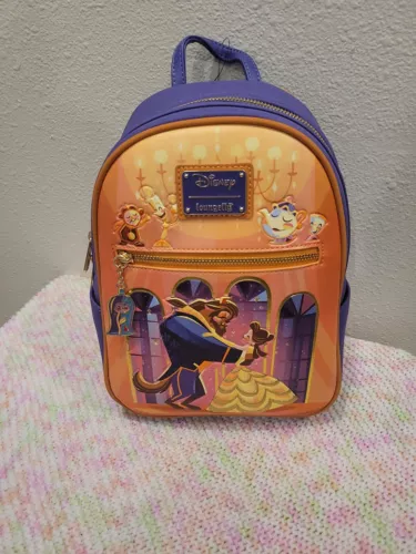 Loungefly Disney Beauty And The Beast Belle Ballroom Dancing Mini Backpack NEW