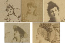 TOBACCO WOMEN SET OF 5 PHOTOS, LONG/CUT PLUG 
