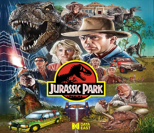 Data East Jurassic Park Pinball Machine Custom Translite #2
