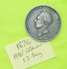1826 Silver HALF CROWN Coin King George IV (1820-1830) [13.84gr]