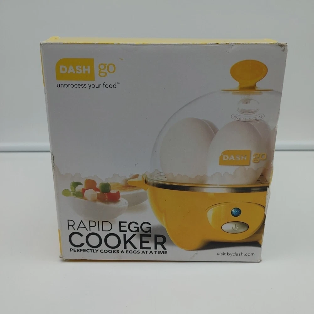 Dash Rapid Egg Cooker 6-Capacity Electric Yellow Open Box with Packaging