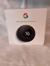 Google Nest T3018US 3rd Generation Smart Learning Thermostat - Mirror Black