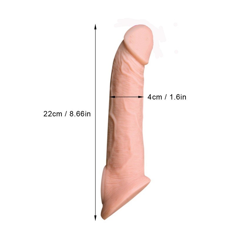 Super Soft Silicone Penis Sleeve Extender Condom Sleeves Reusable Condoms