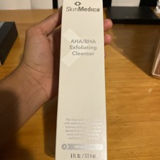 SkinMedica AHA/BHA Exfoliating Cleanser 6 oz Full Size NEW Sealed in Box