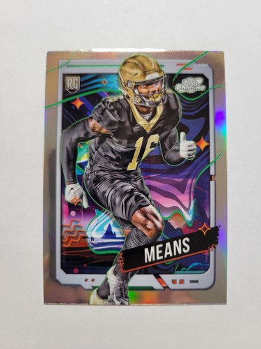2024 Topps Cosmic Chrome Bub Means RC Rookie Refractor New Orleans Saints