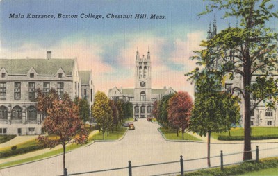 BOSTON COLLEGE, HAUPTEINGANG, CHESTNUT HILL, MASSE. USA (Ref 5398/23)