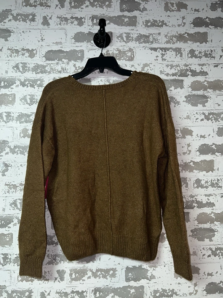 ¡NUEVO CON ETIQUETAS! Acogedor Suéter Vince Camuto Costura Frontal Central - Marrón Talla PEQUEÑA Foto 4 de 4
