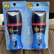 Shoe Gear Liquid Polish:Black,Easy Gloss Finish Shine,No Buff Shine 1.68 Oz 2X
