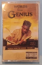 WORDS FROM A GENIUS  THE GENIUS GZA CASSETTE TAPE BRAND NEW SEALED WU TANG ORIGI