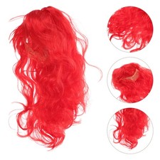 Long Curly Red Wig Women Styling Hairpiece for Halloween Christmas Occasion