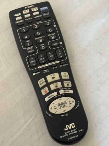 GENUINE JVC LP20303-015 VCR REMOTE - HR-S3800U HR-S3900U HR-S3910U HR-S4800U