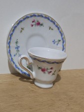 1898 China Company Miniature Flower Teacup And Saucer