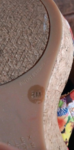 Alex Marie Damen-Sandalen Größe 8 Kork Keilabsatz Slipper leuchtende Farben Küste - Bild 16 von 16
