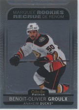 Benoit-Olivier Groulx 2021-22 O-Pee-Chee Platinum #273 Anaheim Ducks Hockey