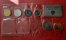 AUSTRIA Divisional Series 1973 2 Groschen to 5 Schilling SILVER PROOF SET