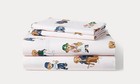 NIP POLO Ralph Lauren PINK Stripe POLO TEDDY BEAR 4 piece SHEET Set - QUEEN