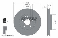 2X Textar Bremsscheibe 92115205 FüR MERCEDES-BENZ