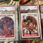 1989 Hoops BASKETBALL Michael Jordan  LOT. 2 Cards 21, 200 PSA 9 MINT …..