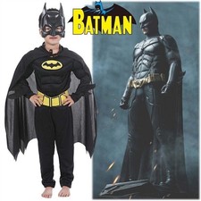 ⭐Batman Kostüm Kinder The Dark Knight Verkleidung Outfit Fasching Kostüme Set⭐
