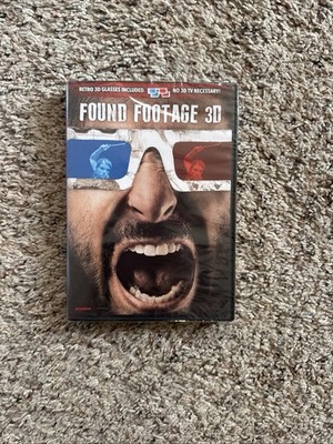 Found Footage 3D (DVD, 2018) Includes 2 Retro Pairs of 3D Glasses. + 2D Version 
