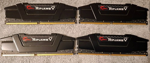 64GB DDR4 G.Skill RipJaws V 3200MHz Desktop RAM F4-3200C16D-32GVK BLACK 4x16GB