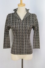 PLEATS PLEASE Brown Three Quarter Sleeve Top 138 9748