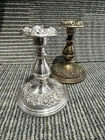 S. Kirk & Son REPOUSSE Weighted Sterling Silver CANDLE HOLDERS LARGER PAIR!