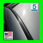 FOR 2002-2007 MITSUBISHI LANCER CARBON FIBER 2PC ROOF TOP TRIM DRIP MOLDINGS