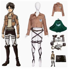 Attack On Titan Eren Jaeger Investigation Corps Nylon Uniform Cosplay Gifts