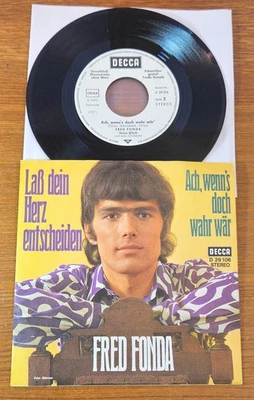 FRED FONDA "Laß dein Herz entscheiden" D 1971 WL PROMO M- DECCA PS Schlager 45 - Bild 1 von 3