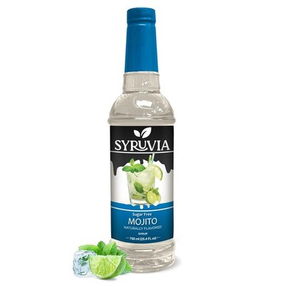 Syruvia Sugar Free Mojito Syrup 25.4 fl oz, Perfect for Drinks, Beverages & More