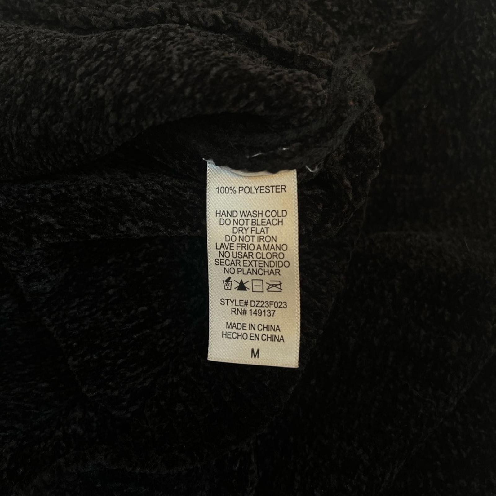 Double Zero Textured Black Pullover - image 4