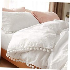 King Size Duvet Cover Set, 3 Piece, 90x104 Inch King No Comforter White