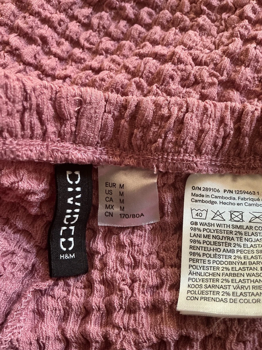 Pantalón elástico rosa H&M talla M