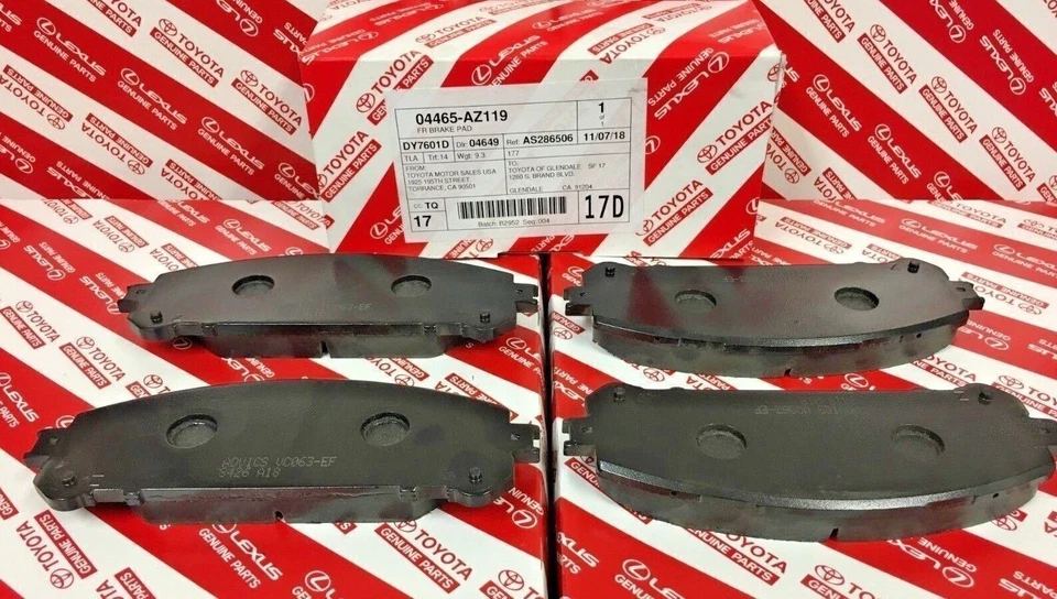 Pastillas de freno delanteras de cerámica Toyota Sienna 2011-2020 originales OEM 04465-AZ119 Foto 3 de 4