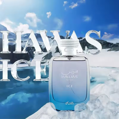 RASASI Hawas Ice for Men Eau de Parfum Spray 100 ML Original Arab