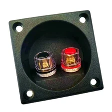 2 Way Speaker Terminals Box Square Spring Cup Connectors for Stereoes Systems