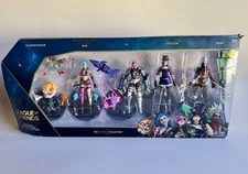 League of Legends Champion Collection Dual Cities Pack Figures Jinx Vi Caitlyn