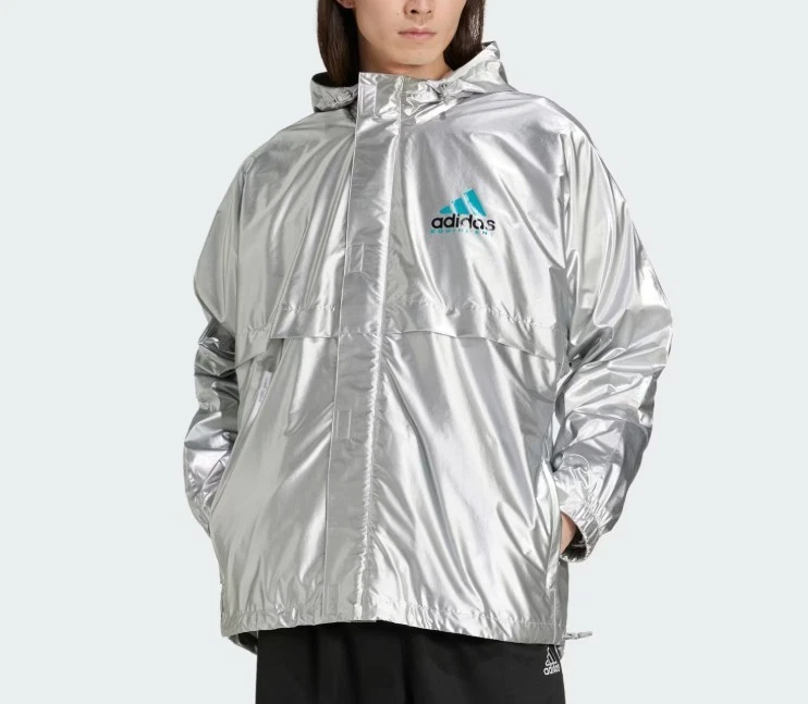 Adidas EQT Retro Metallic Windbreaker Jacket JN4526 Silver Men’s Size Small NWT
Opens in a new windo