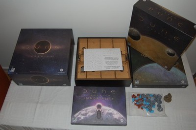 MEGA Set: DUNE  Imperium + Erw. Deluxe + Rise of XI + Immortality +Holzinlayset