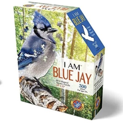 BLUE JAY 300 Pc Jigsaw Puzzle For Ages 10+ Madd Capp I Am Blue Jay Nature 6020